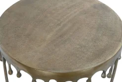Mesa de Centro de Aluminio en color Antique Gold MB-208497