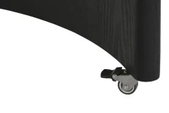 Mesa de Centro de Cristal con Estructura MDF y Acero Negro MB-217638