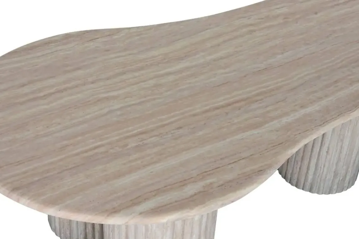 Mesa de Centro de Granito Símil Mármol 130x70 cm MB-215387