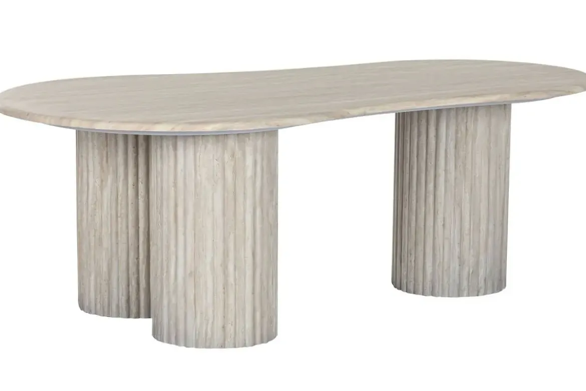 Mesa de Centro de Granito Símil Mármol 130x70 cm MB-215387