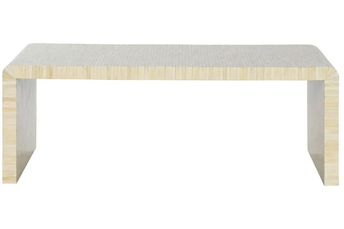 Mesa de Centro de Hueso con Taracea Artesanal MB-217976
