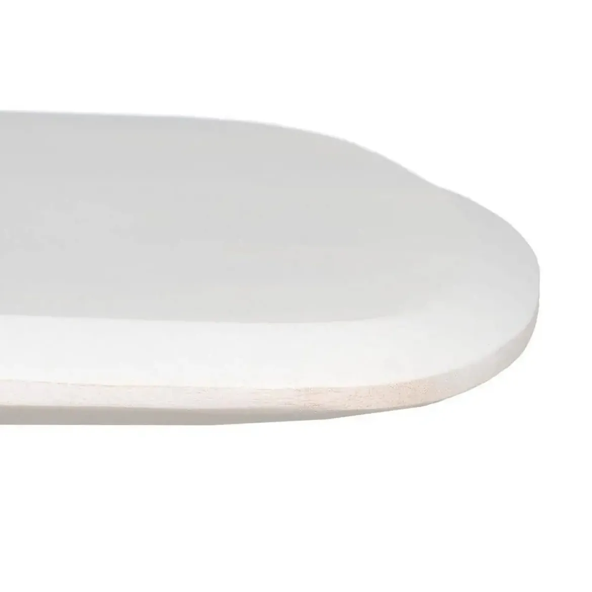 Mesa de Centro de Madera Blanca Decapada Estilo Natural 130 cm 612686