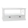 Mesa de Centro de Madera Color Blanco MB-196125