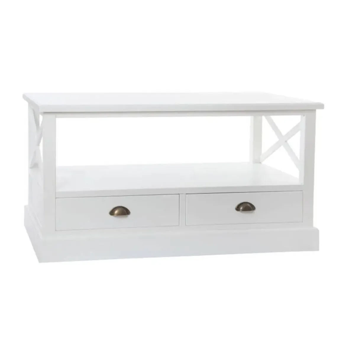 Mesa de Centro de Madera Color Blanco MB-196125