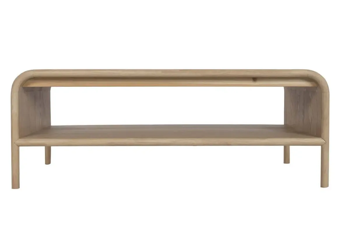 Mesa de Centro de Madera de Abeto Natural 120 cm MB-222241
