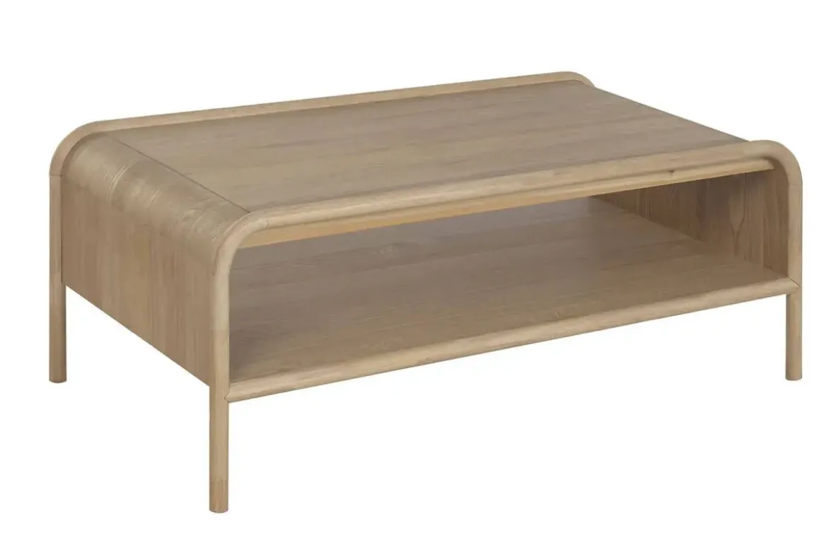 Mesa de Centro de Madera de Abeto Natural 120 cm MB-222241