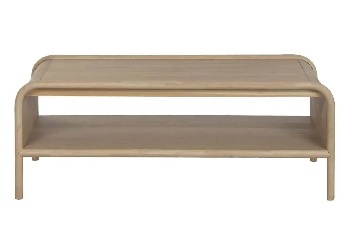Mesa de Centro de Madera de Abeto Natural 120 cm MB-222241