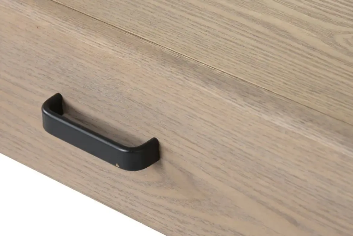 Mesa de Centro de Madera de Abeto con 2 Cajones MB-219970