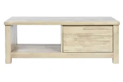Mesa de Centro de Madera de Acacia con Cajón Natural MB-209027