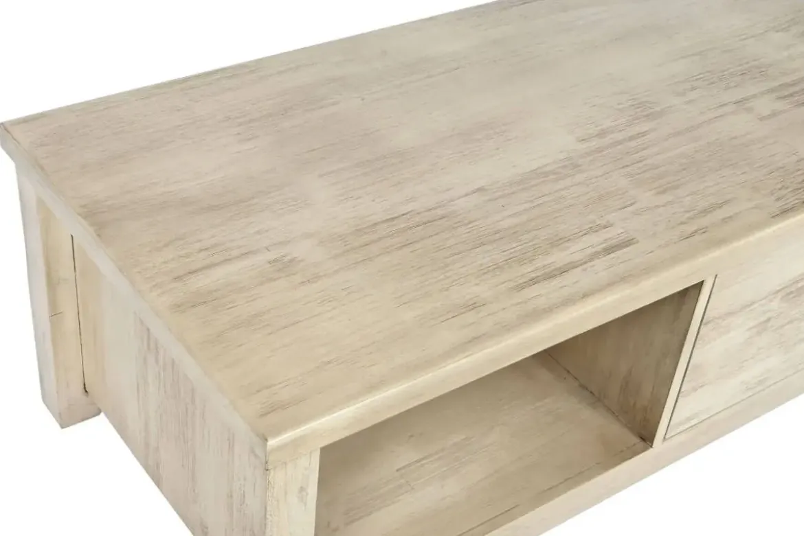 Mesa de Centro de Madera de Acacia con Cajón Natural MB-209027