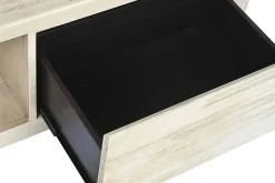 Mesa de Centro de Madera de Acacia con Cajón Natural MB-209027