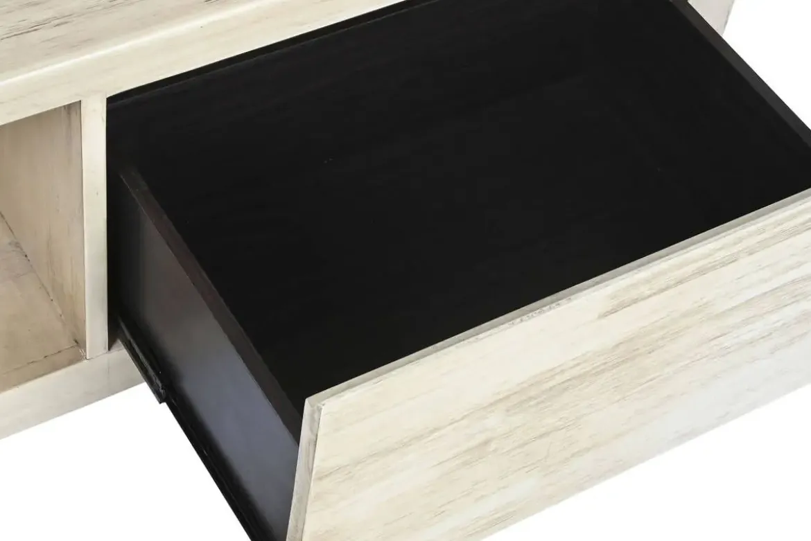 Mesa de Centro de Madera de Acacia con Cajón Natural MB-209027