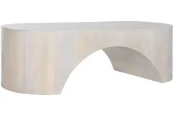 Mesa de Centro de Madera de Mango Blanca 137 cm MB-214816