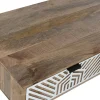 Mesa de Centro de Madera de Mango con 2 Cajones MB-212183