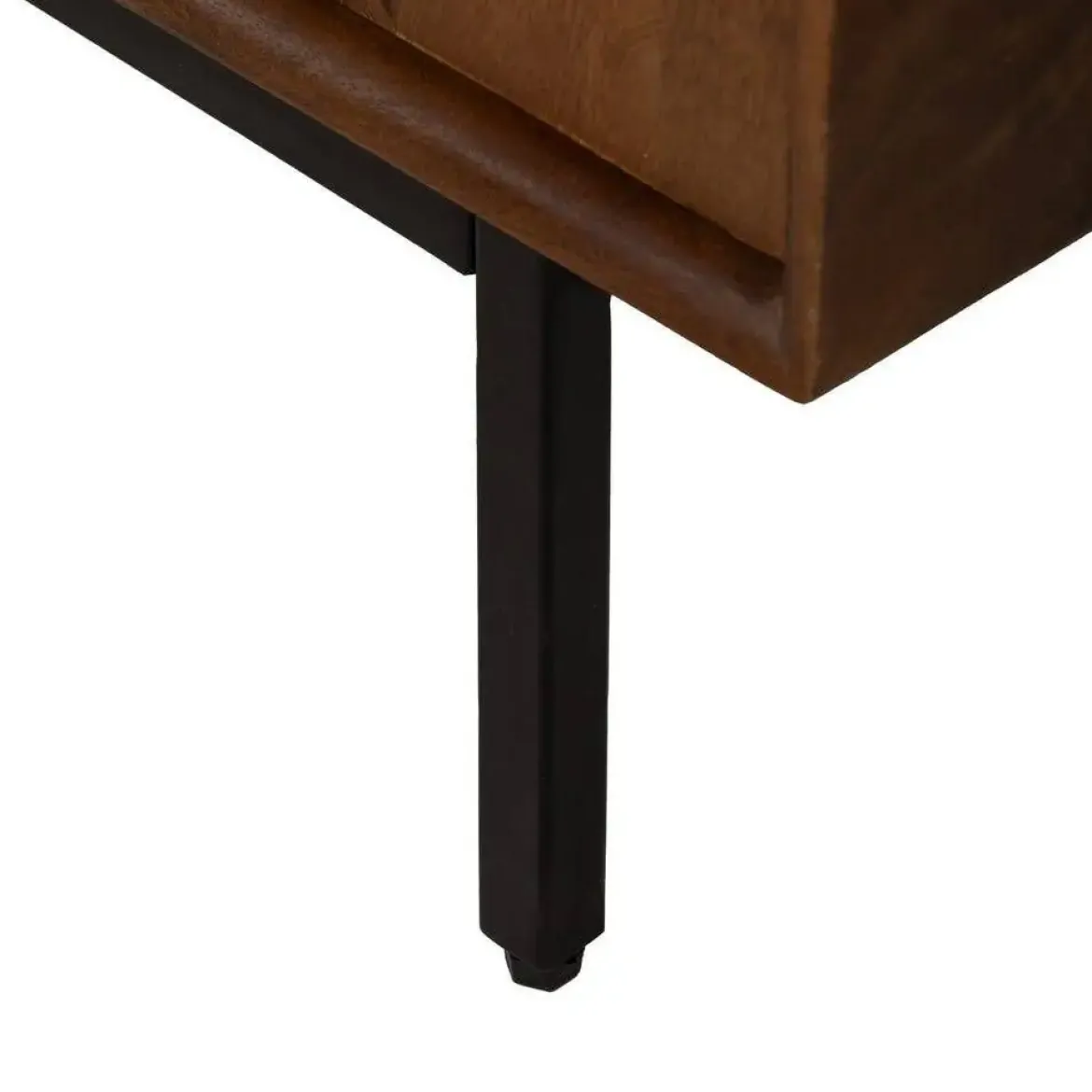 Mesa de Centro de Madera de Mango con Huecos y Cajones 110 cm 612715