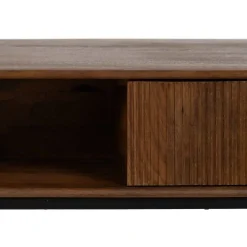 Mesa de Centro de Madera de Mango con Huecos y Cajones 110 cm 612715