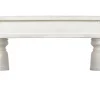 Mesa de Centro de Madera en Decapé Blanco 170 cm MB-224034