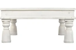 Mesa de Centro de Madera en Decapé Blanco 170 cm MB-224034