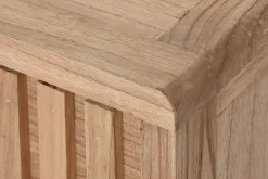 Mesa de Centro de Madera Mindi Natural con Puerta Corredera MB-221791