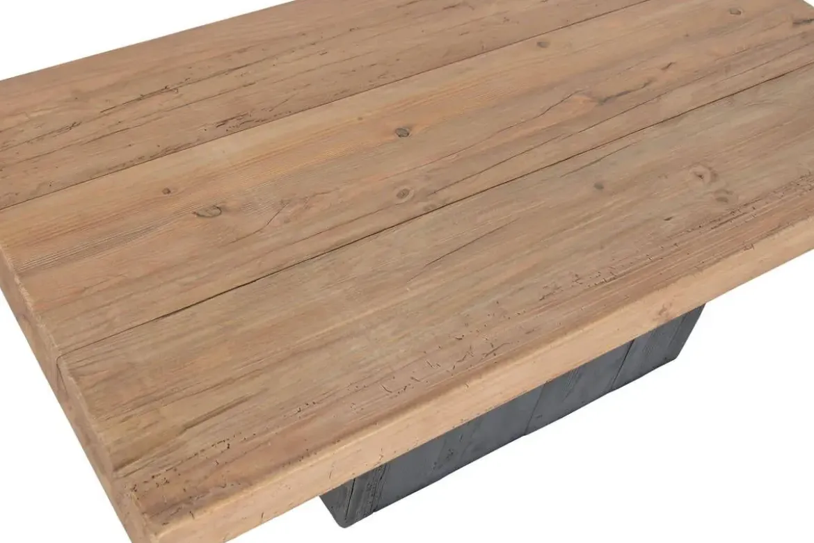 Mesa de Centro de Madera Reciclada y Pino 135 cm MB-222931