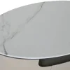 Mesa de Centro de Mármol Beige con Cajones MB-217636