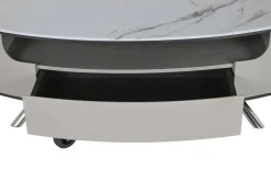 Mesa de Centro de Mármol Beige con Cajones MB-217636