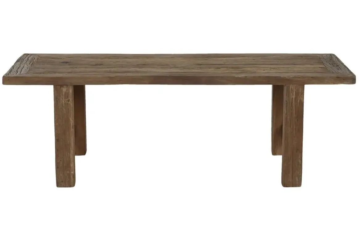 Mesa de Centro de Teca Reciclada Natural 140 cm MB-217975