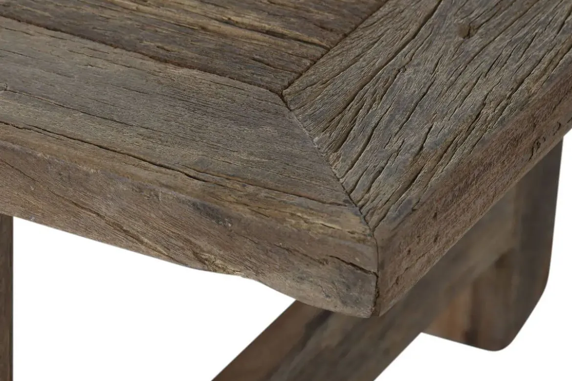 Mesa de Centro de Teca Reciclada Natural 140 cm MB-217975