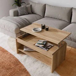 Mesa de Centro Elevable Mauvella SOUTH BEACH L78 de 100 cm