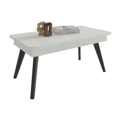 Mesa de Centro Elevable Rectangular 110x60 Melamina con Patas Inclinadas M834