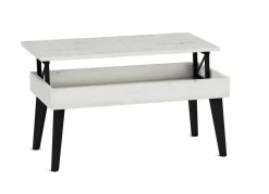 Mesa de Centro Elevable 100x50 cm con Pata Metálica Inclinada M814