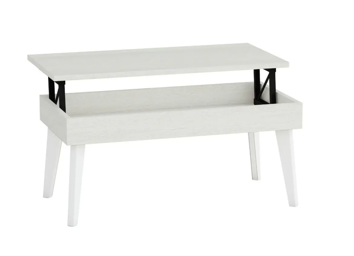 Mesa de Centro Elevable 100x50 cm con Pata Metálica Inclinada M814