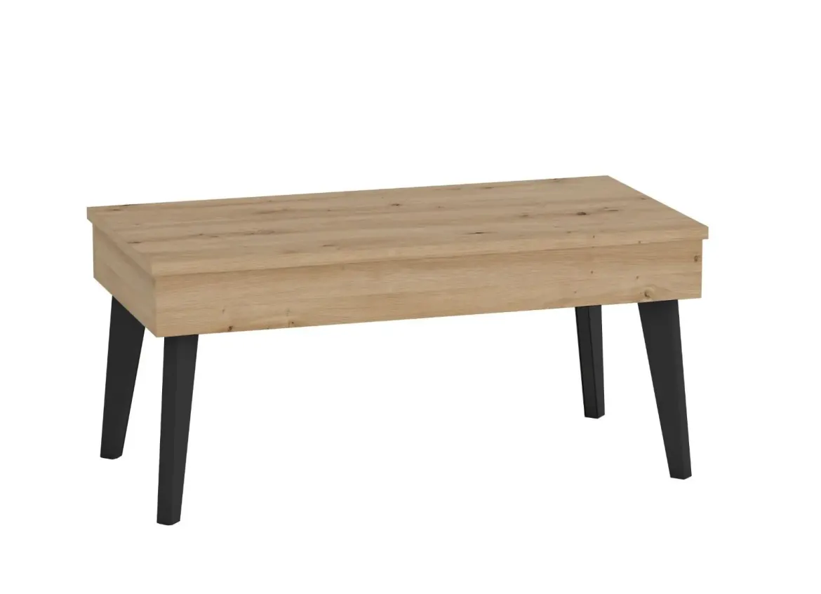 Mesa de Centro Elevable 100x50 cm con Pata Metálica Inclinada M814