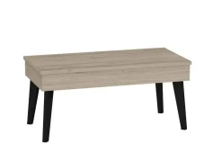 Mesa de Centro Elevable 100x50 cm con Pata Metálica Inclinada M814