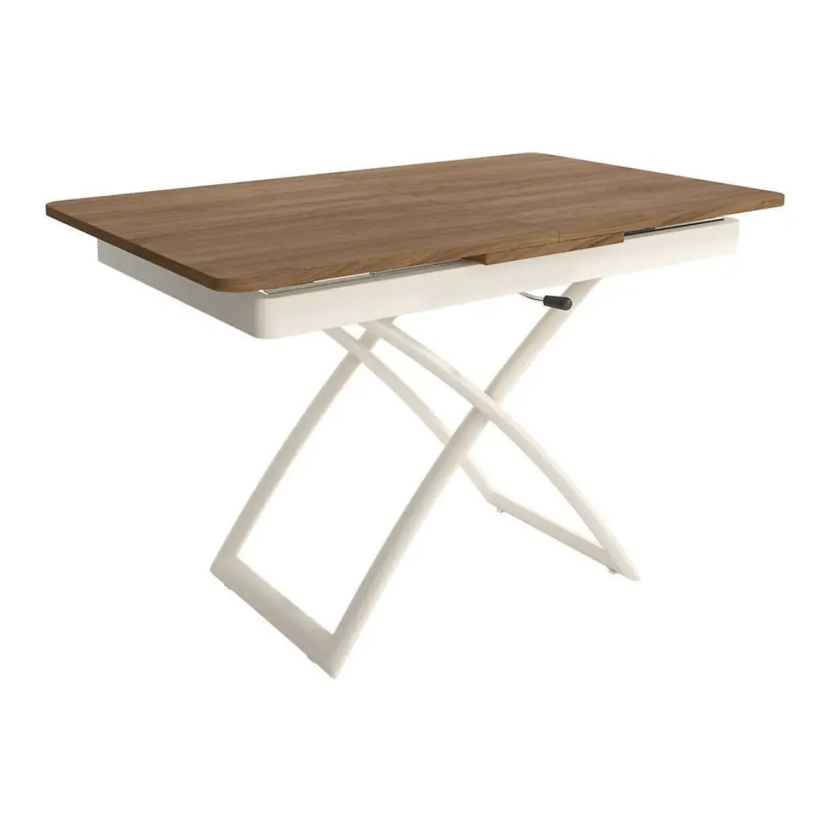 Mesa de Centro Elevable y Extensible con Ruedas LLANES