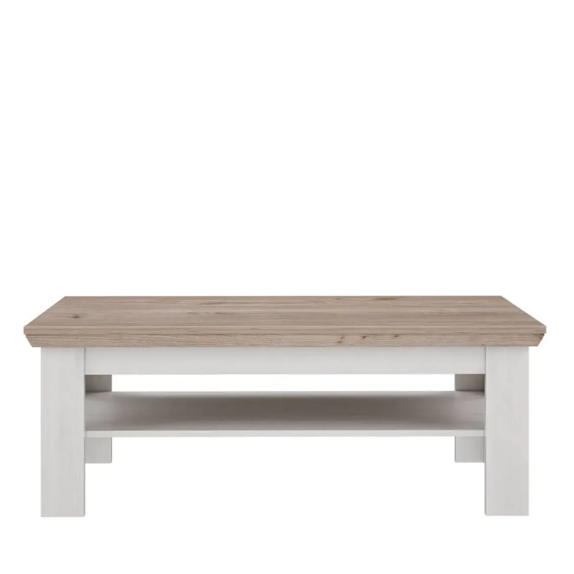 Mesa de Centro en Blanco Roto y Roble ILOPPA L35
