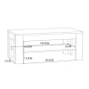 Mesa de Centro Fija con Tablero Inferior en Melamina CFTT5016-D108