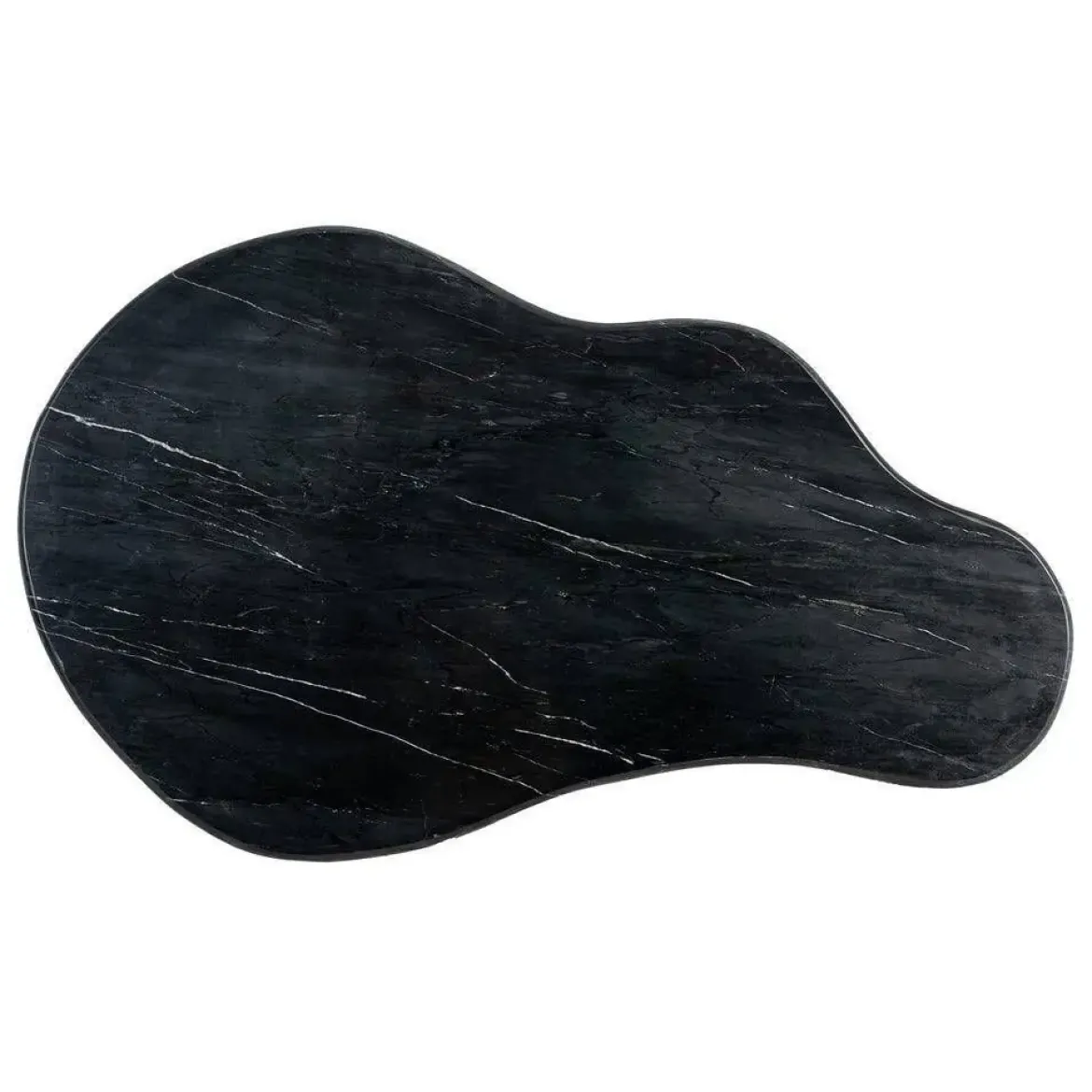 Mesa de Centro Mármol Negro y Madera 615493