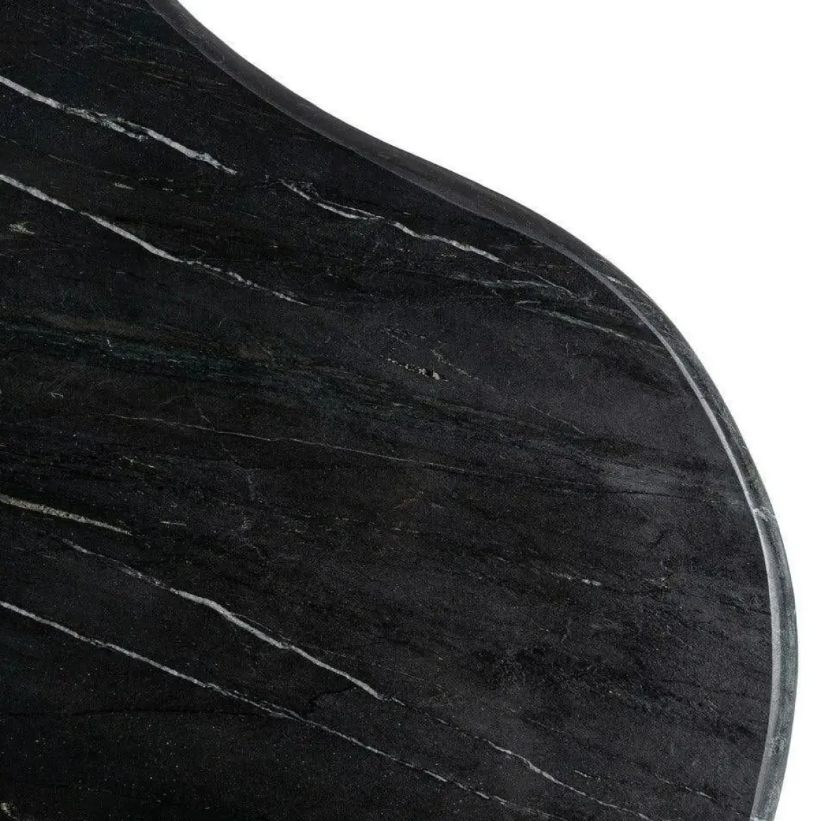 Mesa de Centro Mármol Negro y Madera 615493