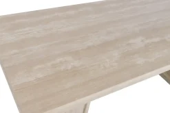 Mesa de Centro Mármol Travertino y Madera de Olmo 160 cm MB-226312