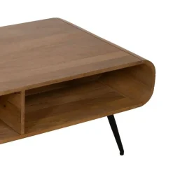 Mesa de Centro Natural en Madera de Mango con Cajón y Hueco 120 cm 612706