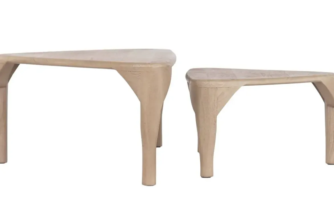 Mesa de Centro Nido Set 2 de Madera de Mango MB-221943
