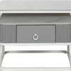 Mesa de Centro Nido Set 2 en Piedra Sinterizada con Estructura Metálica MB-217613