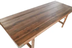 Mesa de Centro Plegable de Madera Reciclada Natural MB-216536