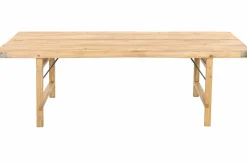Mesa de Centro Plegable de Madera Reciclada Natural MB-229858