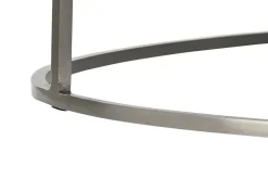Mesa de Centro Rectangular de Taracea de Hueso y Metal MB-217977