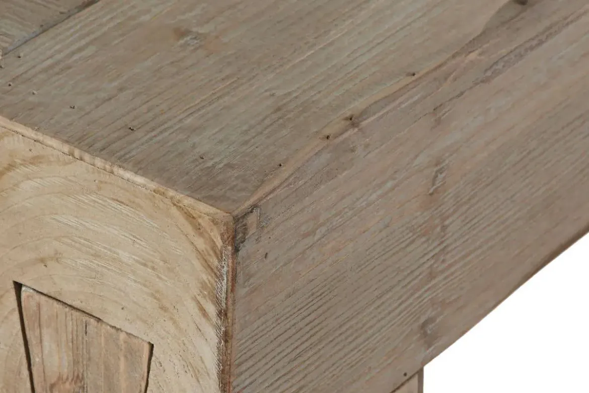 Mesa de Centro Rectangular de Madera de Abeto Natural MB-209218
