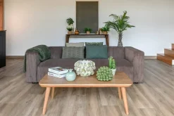 Mesa de Centro Rectangular de Madera de Acacia Marrón Claro MB-214730