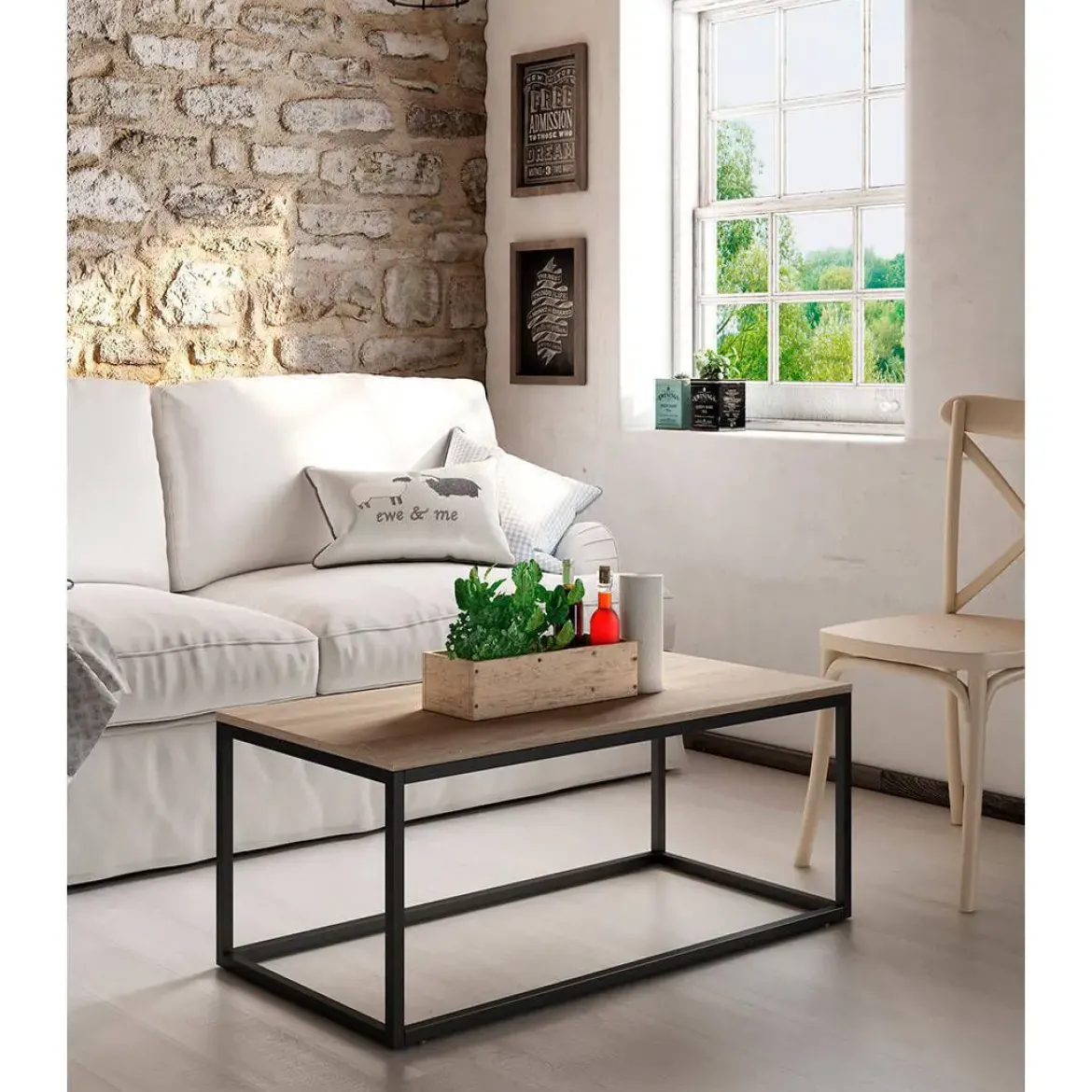 Mesa de Centro Rectangular de 100x50 cm PACÍFICO CNG022N