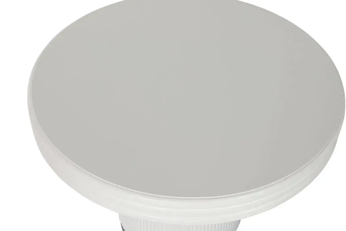 Mesa de Centro Redonda Blanca de Madera MDF MB-216606